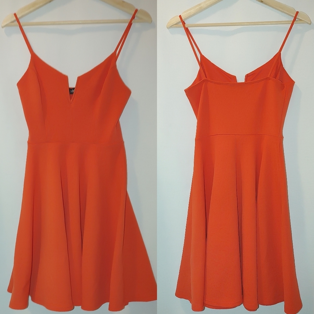 Lulu's Orange Mini Dress